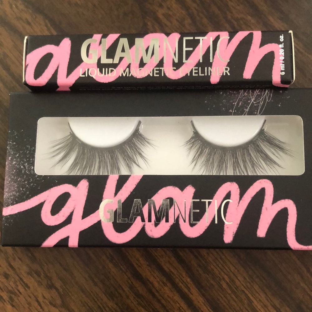 NIB Glamnetic lashes and liner
